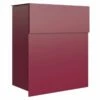 Briefkasten Wandbriefkasten Groove Rot RAL 3004