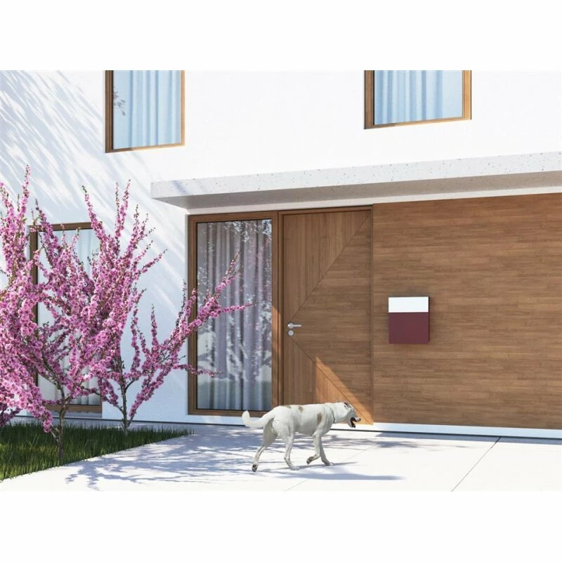 Briefkasten Wandbriefkasten Groove Rot RAL 3004 4 Briefkasten Wandbriefkasten Groove Rot RAL 3004 – Bild 4