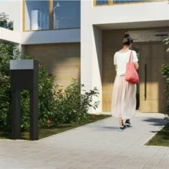 Briefkasten Wandbriefkasten Groove Schwarz RAL 9005 Mit Edelstahlklappe -Türschilder aus Edelstahl Geschäft briefkasten wandbriefkasten groove schwarz ral 9005 mit edelstahlklappe3