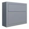 Briefkasten Wandbriefkasten Jazz Grau Metallic RAL 9007