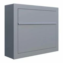 Briefkasten Wandbriefkasten Jazz Grau Metallic RAL 9007