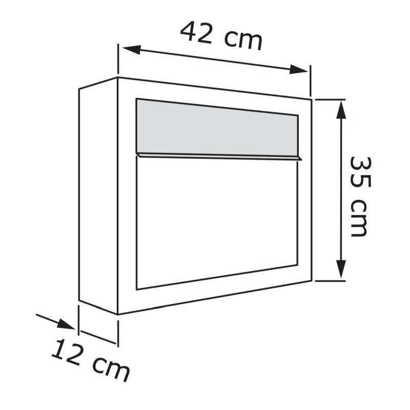 Briefkasten Wandbriefkasten Jazz Weiß RAL 9016 Mit Edelstahlklappe 3 Briefkasten Wandbriefkasten Jazz Weiß RAL 9016 Mit Edelstahlklappe – Bild 3
