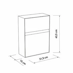 Briefkasten Wandbriefkasten Lee Weiß RAL 9016 -Türschilder aus Edelstahl Geschäft briefkasten wandbriefkasten lee weiss ral 90163