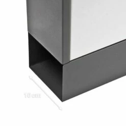 Briefkasten Wandbriefkasten Mit 3 Sichtfenster Schwarz-Weiß -Türschilder aus Edelstahl Geschäft briefkasten wandbriefkasten mit 3 sichtfenster schwarz weiss4