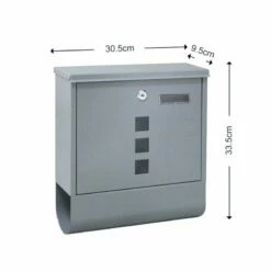 Briefkasten Wandbriefkasten Mit Zeitungsrolle & Sichtfenster Silberfarben 9 Briefkasten Wandbriefkasten Mit Zeitungsrolle & Sichtfenster Silberfarben -Türschilder aus Edelstahl Geschäft briefkasten wandbriefkasten mit zeitungsrolle sichtfenster silberfarben5