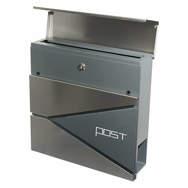 Briefkasten Wandbriefkasten Postkasten Postfach Inkl. Zeitungsrolle Anthrazit RAL 7016 3 Briefkasten Wandbriefkasten Postkasten Postfach Inkl. Zeitungsrolle Anthrazit RAL 7016 – Bild 3