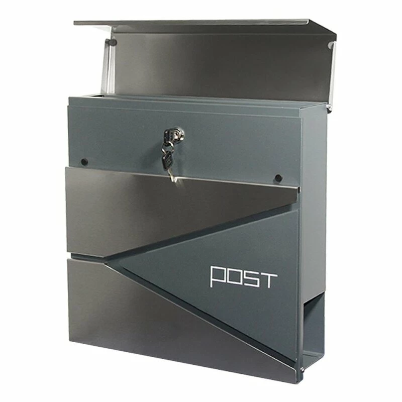 Briefkasten Wandbriefkasten Postkasten Postfach Inkl. Zeitungsrolle Anthrazit RAL 7016 4 Briefkasten Wandbriefkasten Postkasten Postfach Inkl. Zeitungsrolle Anthrazit RAL 7016 – Bild 4