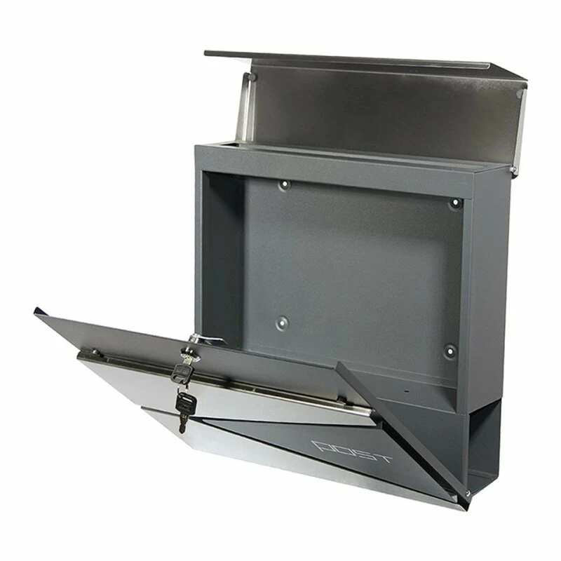 Briefkasten Wandbriefkasten Postkasten Postfach Inkl. Zeitungsrolle Anthrazit RAL 7016 5 Briefkasten Wandbriefkasten Postkasten Postfach Inkl. Zeitungsrolle Anthrazit RAL 7016 – Bild 5