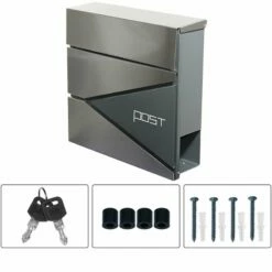 Briefkasten Wandbriefkasten Postkasten Postfach Inkl. Zeitungsrolle Anthrazit RAL 7016 13 Briefkasten Wandbriefkasten Postkasten Postfach Inkl. Zeitungsrolle Anthrazit RAL 7016 -Türschilder aus Edelstahl Geschäft briefkasten wandbriefkasten postkasten postfach inkl zeitungsrolle anthrazit ral 70167