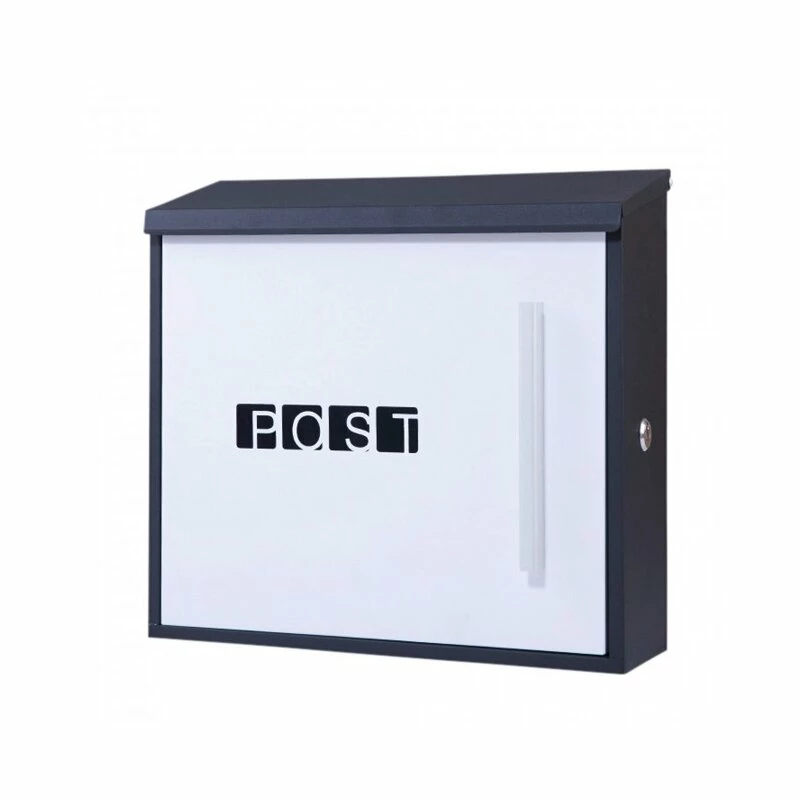 Briefkasten Wandbriefkasten Postkasten Postfach Schwarz/weiss Inkl. Post Schriftzug 1 Briefkasten Wandbriefkasten Postkasten Postfach Schwarz/weiss Inkl. Post Schriftzug
