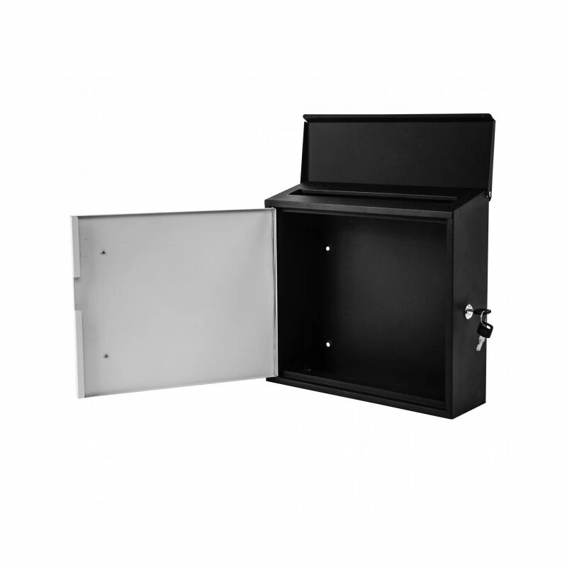 Briefkasten Wandbriefkasten Postkasten Postfach Schwarz/weiss Inkl. Post Schriftzug 4 Briefkasten Wandbriefkasten Postkasten Postfach Schwarz/weiss Inkl. Post Schriftzug – Bild 4