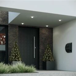 Briefkasten Wandbriefkasten Round Grau Metallic RAL 9007 -Türschilder aus Edelstahl Geschäft briefkasten wandbriefkasten round grau metallic ral 90075