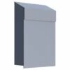 Briefkasten Wandbriefkasten Sun Grau Metallic RAL 9007