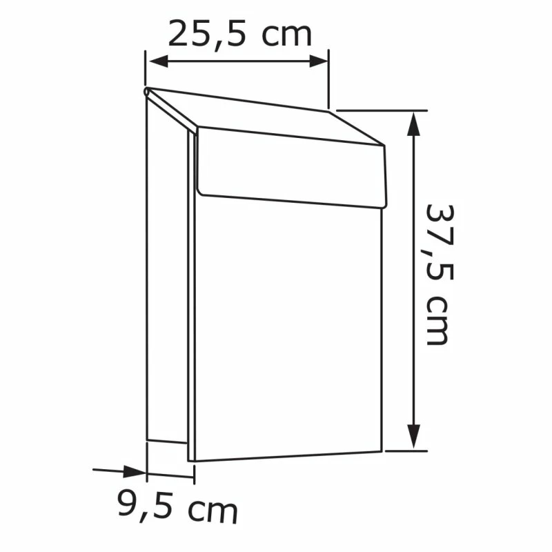 Briefkasten Wandbriefkasten Sun Rost RAL 8001 2 Briefkasten Wandbriefkasten Sun Rost RAL 8001 – Bild 2