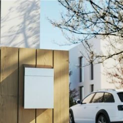 Briefkasten Wandbriefkasten Sun Schwarz RAL 9005 Mit Edelstahlklappe -Türschilder aus Edelstahl Geschäft briefkasten wandbriefkasten sun schwarz ral 9005 mit edelstahlklappe2