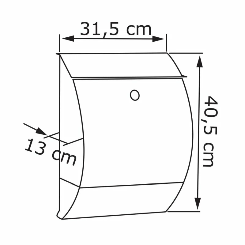 Briefkasten Wandbriefkasten Sunny Edelstahl 2 Briefkasten Wandbriefkasten Sunny Edelstahl – Bild 2