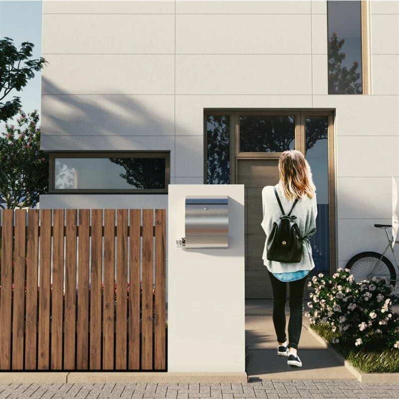 Briefkasten Wandbriefkasten Sunny Edelstahl 4 Briefkasten Wandbriefkasten Sunny Edelstahl – Bild 4