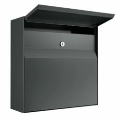 Briefkasten Wandbriefkasten Vinni Anthrazit RAL 7016 -Türschilder aus Edelstahl Geschäft briefkasten wandbriefkasten vinni anthrazit ral 70162