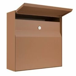 Briefkasten Wandbriefkasten Vinni Rost RAL 8001 -Türschilder aus Edelstahl Geschäft briefkasten wandbriefkasten vinni rost ral 80012