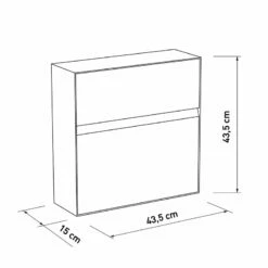 Briefkasten Wandbriefkasten Vinni Weiß RAL 9016 -Türschilder aus Edelstahl Geschäft briefkasten wandbriefkasten vinni weiss ral 90163