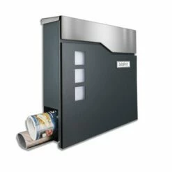 Briefkasten Wandbriefkasten Zeitungsfach Mit Austauschbarem Namensschild -Türschilder aus Edelstahl Geschäft briefkasten wandbriefkasten zeitungsfach mit austauschbarem namensschild 13