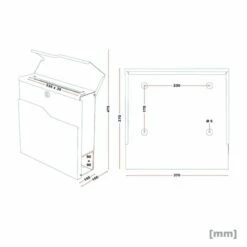 Briefkasten WEIß Wandbriefkasten Postkasten Bad Tölz -Türschilder aus Edelstahl Geschäft briefkasten weiss wandbriefkasten postkasten bad toelz7