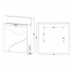 Briefkasten WEIß Wandbriefkasten Postkasten Gelsenkirchen -Türschilder aus Edelstahl Geschäft briefkasten weiss wandbriefkasten postkasten gelsenkirchen7