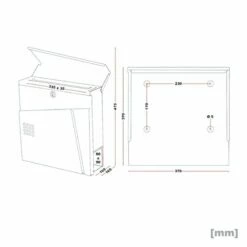 Briefkasten WEIß Wandbriefkasten Zeitungsfach Postkasten Rosenheim -Türschilder aus Edelstahl Geschäft briefkasten weiss wandbriefkasten zeitungsfach postkasten rosenheim7