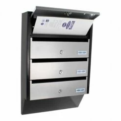 Briefkastenanlage Depot 4 Fach Silber/schwarz 9 Briefkastenanlage Depot 4 Fach Silber/schwarz -Türschilder aus Edelstahl Geschäft briefkastenanlage depot 4 silber schwarz beliebig erweiterbar3