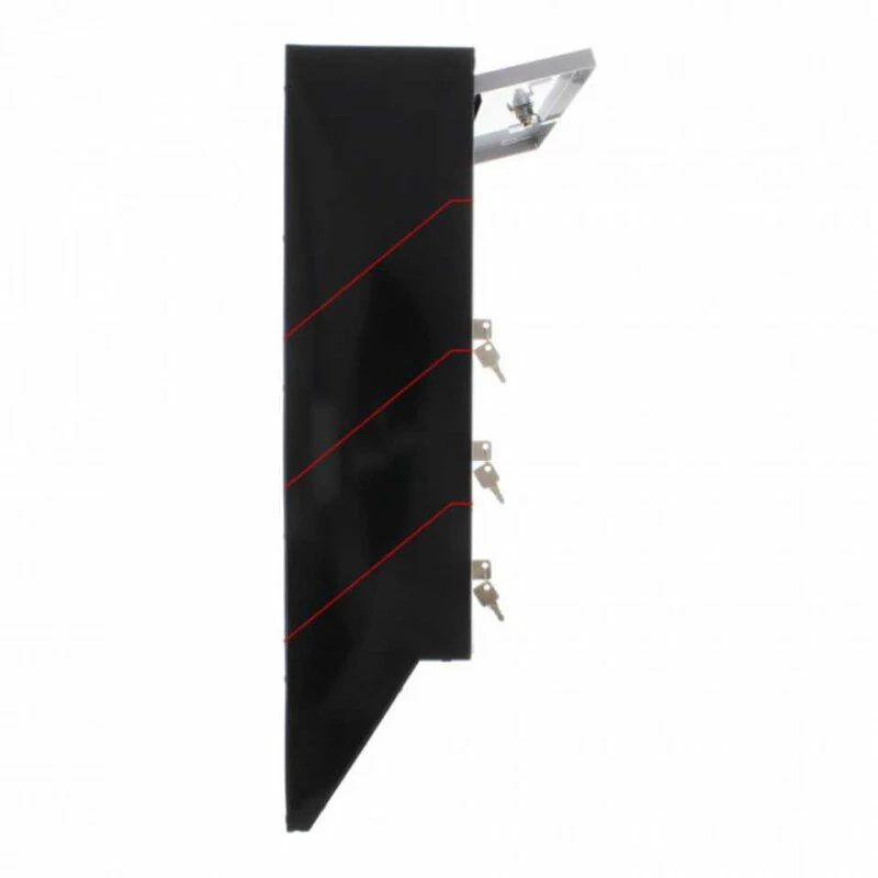 Briefkastenanlage Depot 4 Fach Silber/schwarz 4 Briefkastenanlage Depot 4 Fach Silber/schwarz – Bild 4