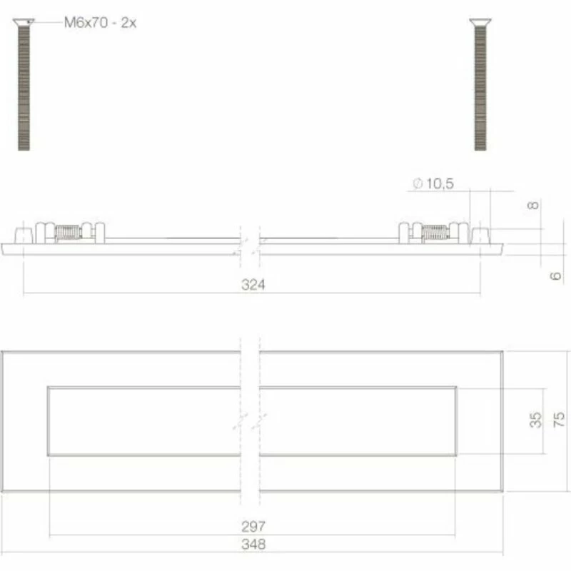 Briefklappe Briefeinwurfklappe Messing Unlackiert Typ4 2 Briefklappe Briefeinwurfklappe Messing Unlackiert Typ4 – Bild 2