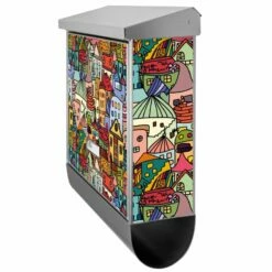 Burg-Wächter Bavaria Briefkasten Postkasten Wandbriefkasten Funky Town -Türschilder aus Edelstahl Geschäft burg waechter bavaria briefkasten postkasten wandbriefkasten funky town3