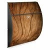 Burg-Wächter Briefkasten Postkasten Wandbriefkasten Anthrazit Trockenes Holz