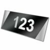 Design Edelstahl Acryl Hausnummer Mit Tollem 3D Effekt