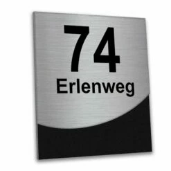 Design Edelstahl Hausnummer Mit Geschwungener Edelstahl Frontblende 7 Design Edelstahl Hausnummer Mit Geschwungener Edelstahl Frontblende -Türschilder aus Edelstahl Geschäft design edelstahl hausnummer mit geschwungener edelstahl frontblende4