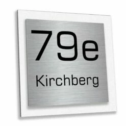 Design Edelstahl Hausnummer Quarter In Verschiedenen Farben -Türschilder aus Edelstahl Geschäft design edelstahl hausnummer quarter in verschiedenen farben4