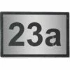 Design Edelstahl Schiefer Hausnummer 300x200 Mm Belsago