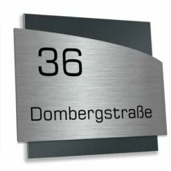 Türschilder aus Edelstahl Geschäft -Türschilder aus Edelstahl Geschäft design hausnummernschild in verschiedenen farben toledo2