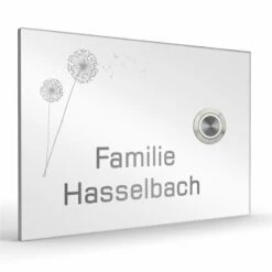 Design Haustürklingel Edelstahl 160x110mm -Türschilder aus Edelstahl Geschäft design haustuerklingel edelstahl 160x110mm4