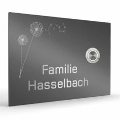 Design Haustürklingel Edelstahl 160x110mm -Türschilder aus Edelstahl Geschäft design haustuerklingel edelstahl 160x110mm5
