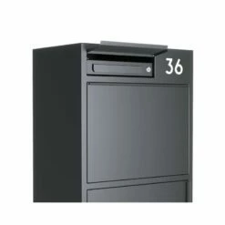 Design Paketbox Wild Anthrazit RAL 7016 -Türschilder aus Edelstahl Geschäft design paketbox wild anthrazit ral 70164