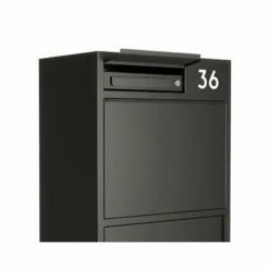 Design Paketbox Wild Schwarz RAL 9005 13 Design Paketbox Wild Schwarz RAL 9005 -Türschilder aus Edelstahl Geschäft design paketbox wild schwarz ral 90054