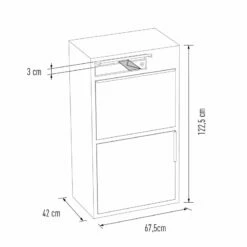 Design Paketbox Wild Schwarz RAL 9005 16 Design Paketbox Wild Schwarz RAL 9005 -Türschilder aus Edelstahl Geschäft design paketbox wild schwarz ral 90057