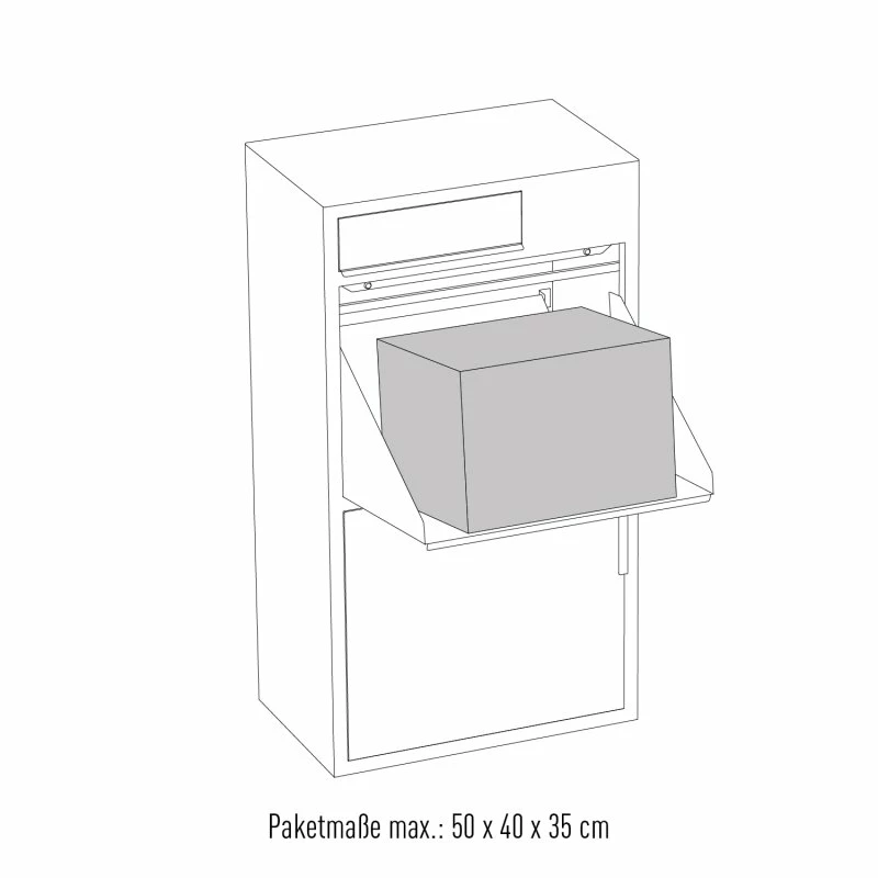 Design Paketbox Wild Schwarz RAL 9005 8 Design Paketbox Wild Schwarz RAL 9005 – Bild 8