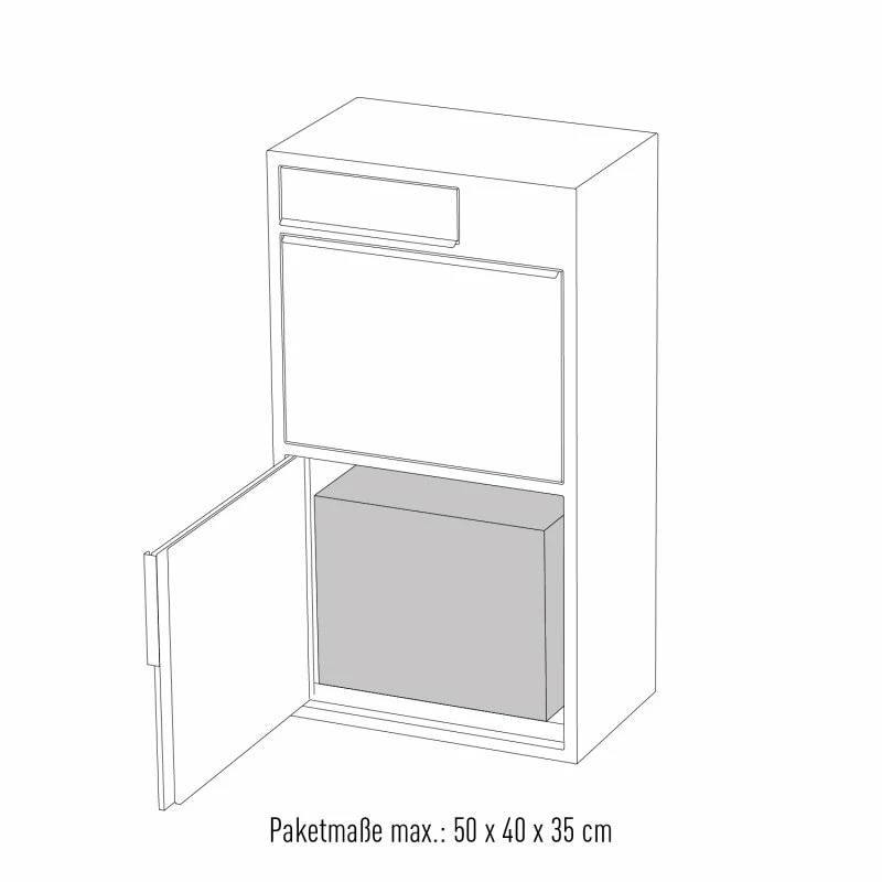 Design Paketbox Wild Schwarz RAL 9005 9 Design Paketbox Wild Schwarz RAL 9005 – Bild 9