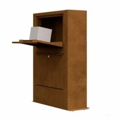 Design Paketkasten Postbox Paketbox Cortenstahl RAL 8001 10 Design Paketkasten Postbox Paketbox Cortenstahl RAL 8001 -Türschilder aus Edelstahl Geschäft design paketkasten postbox paketbox cortenstahl ral 80013