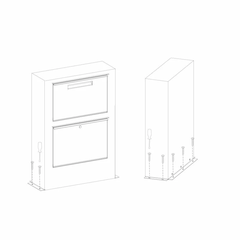 Design Paketkasten Postbox Paketbox Cortenstahl RAL 8001 8 Design Paketkasten Postbox Paketbox Cortenstahl RAL 8001 – Bild 8