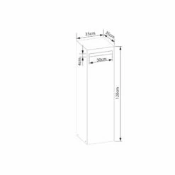 Design Paketkasten Postbox Paketbox Cortenstahl -Türschilder aus Edelstahl Geschäft design paketkasten postbox paketbox cortenstahl6