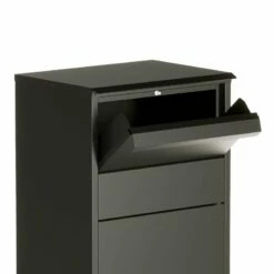 Design Paketkasten Postbox Paketbox Schwarz RAL 9005 -Türschilder aus Edelstahl Geschäft design paketkasten postbox paketbox schwarz ral 9005 12