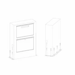 Design Paketkasten Postbox Paketbox Weiß RAL 9016 16 Design Paketkasten Postbox Paketbox Weiß RAL 9016 -Türschilder aus Edelstahl Geschäft design paketkasten postbox paketbox weiss ral 90168